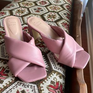 Pink Target Cross Strap Heel